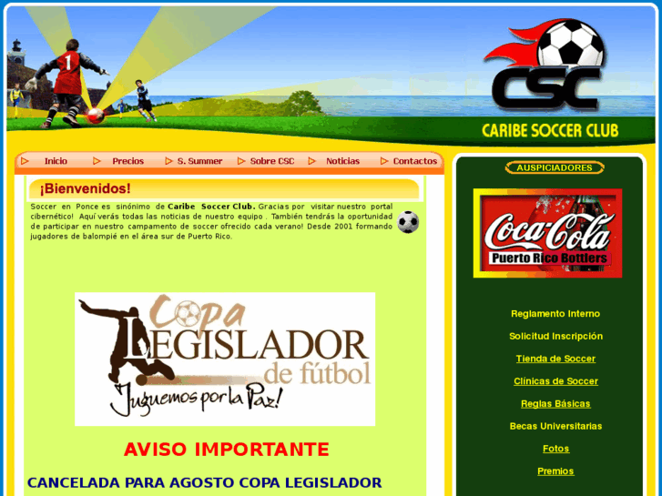 www.caribesoccerclub.com