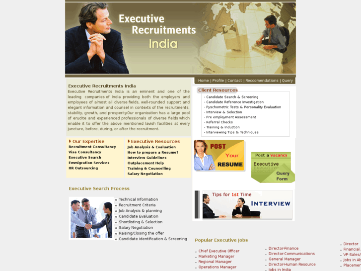 www.executiverecruitmentsindia.com