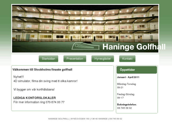 www.haningegolfhall.se