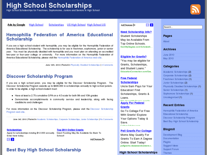 www.high-school-scholarships.com