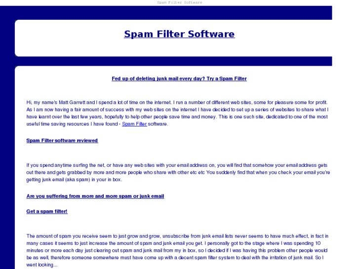 www.spam-filters.net