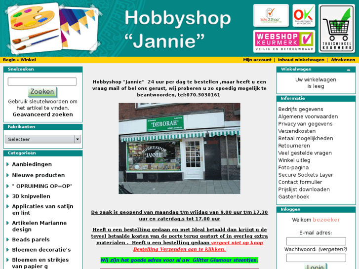 www.hobbyshopjannie.nl