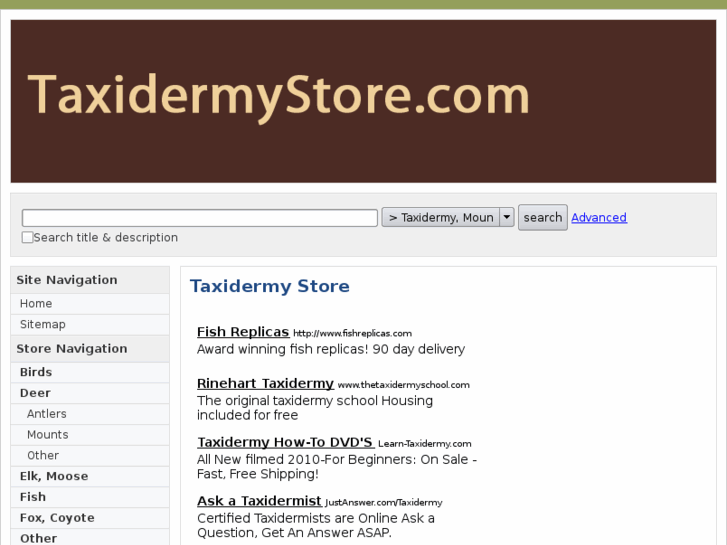 www.taxidermystore.com