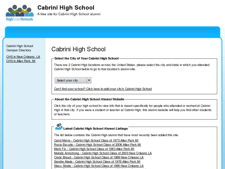 www.cabrinihighschool.net