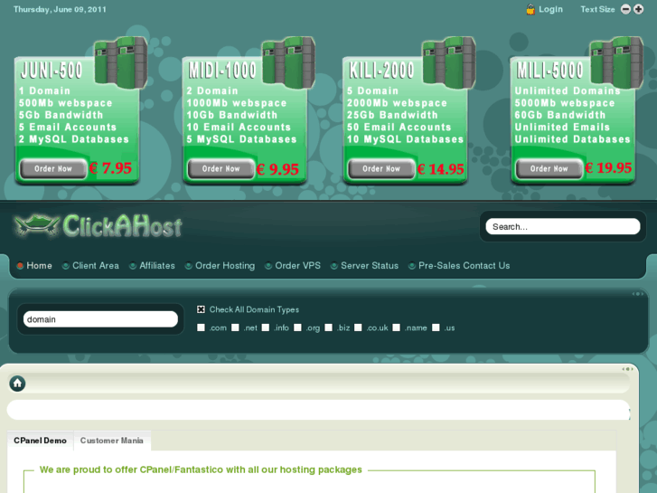 www.clickahost.com