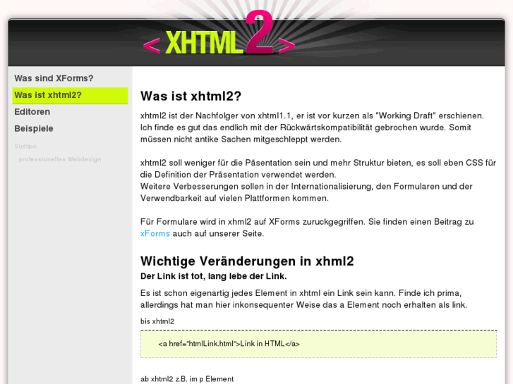 www.xhtml-2.de