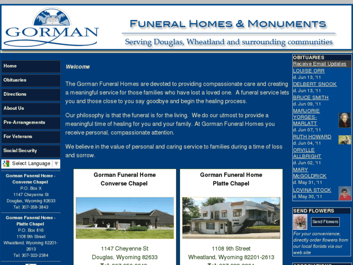 www.gormanfuneralhome.com