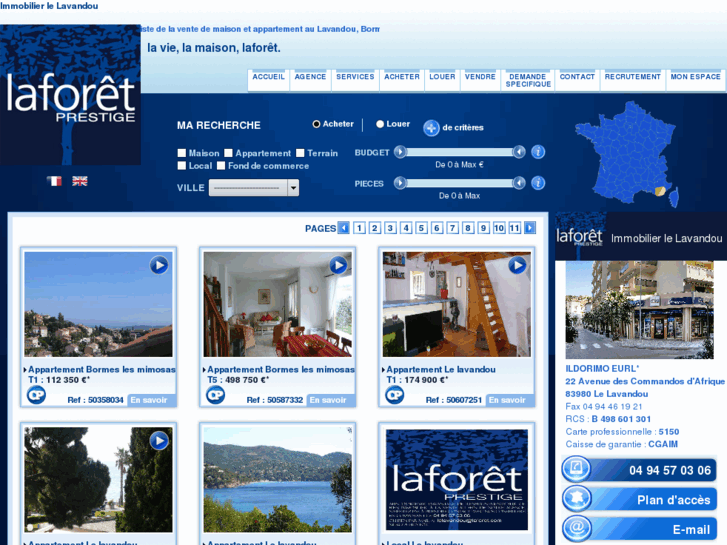 www.laforet-immobilier-lelavandou.com