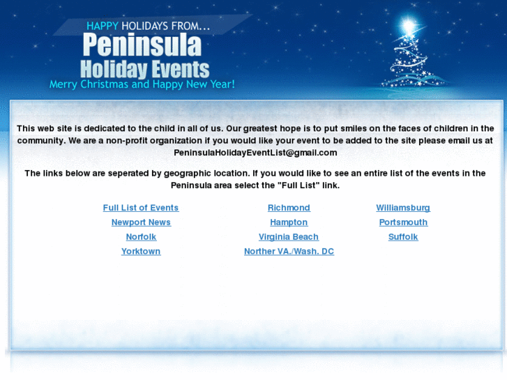 www.peninsulaholidayeventlist.com