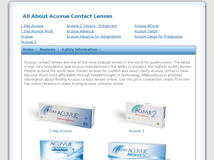 www.allaboutacuvuecontactlenses.com