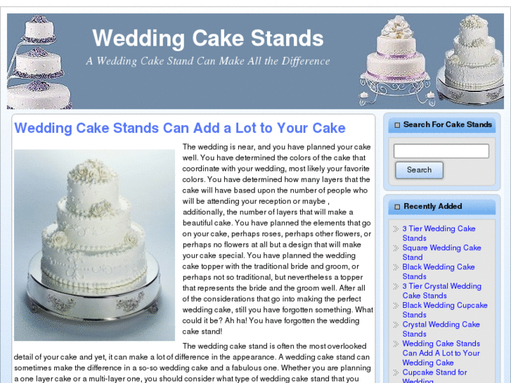 www.weddingcakestands101.com