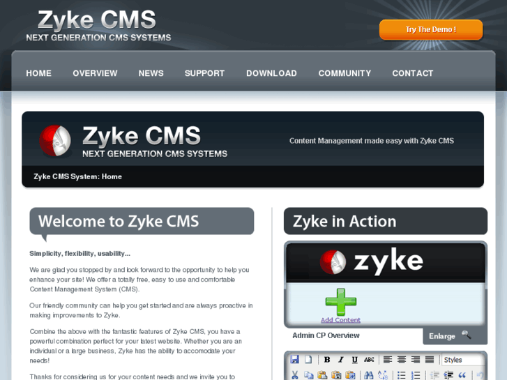 www.zykecms.com