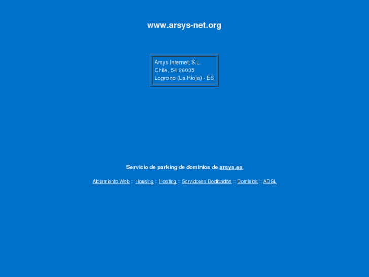 www.arsys-net.org
