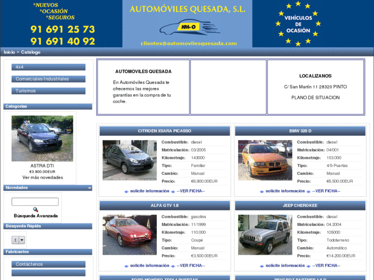 www.automovilesquesada.com