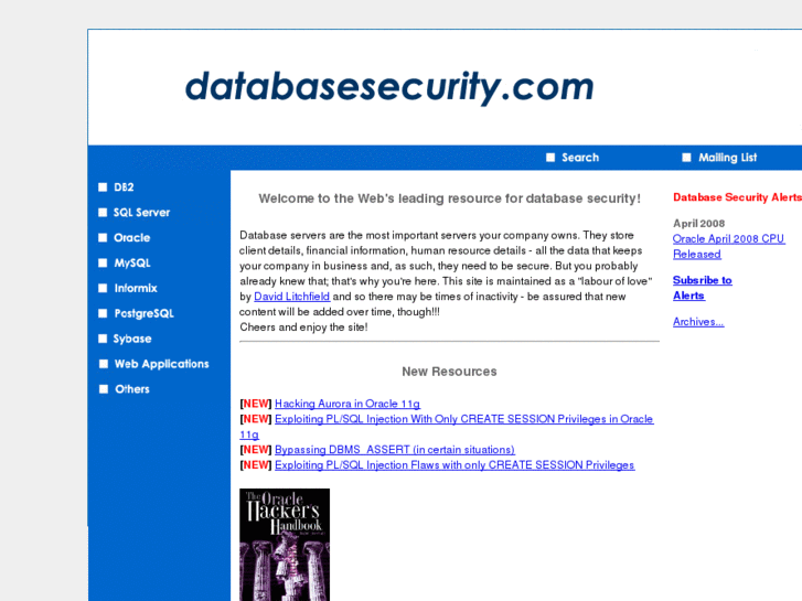 www.databasesecurity.com