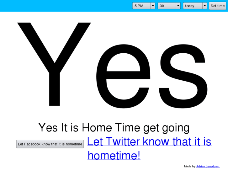 www.isithometime.com