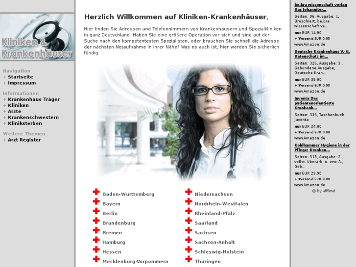 www.kliniken-krankenhaeuser.com