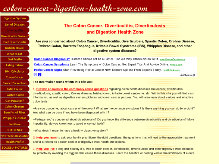 www.colon-cancer-digestion-health-zone.com