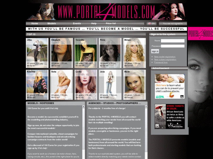 www.portal4models.com