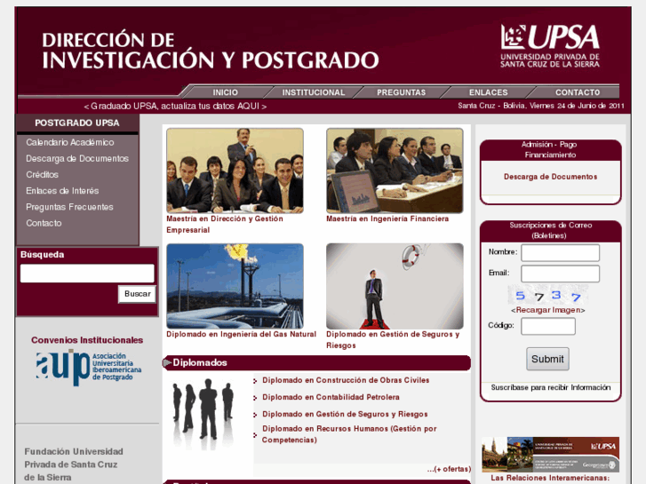 www.postgradoupsa.edu.bo