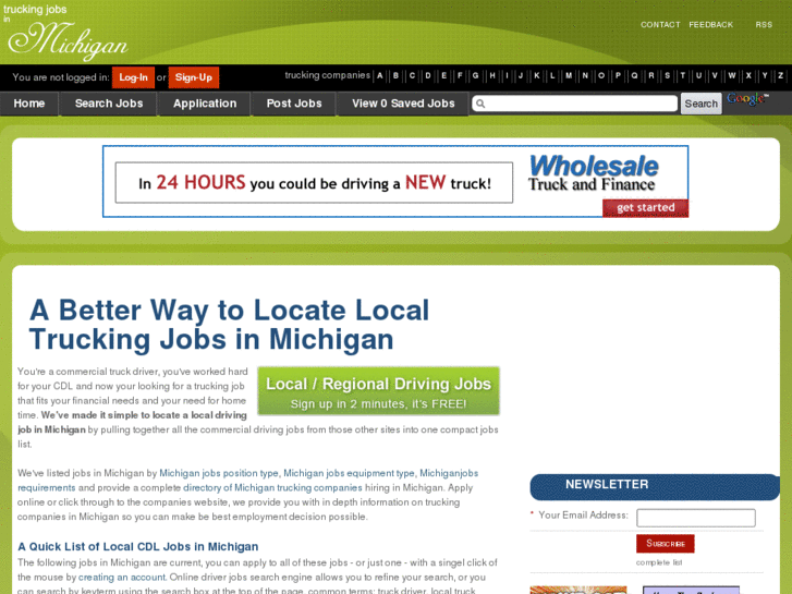 www.truckingjobsinmichigan.com