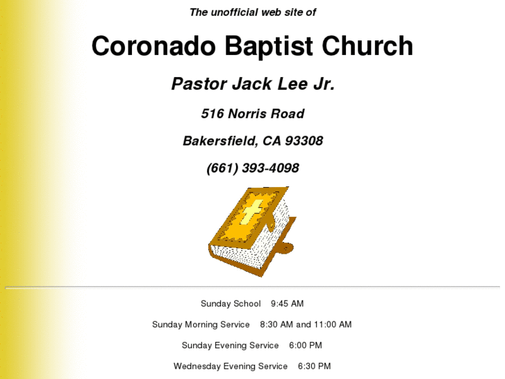 www.coronadobaptistchurch.com