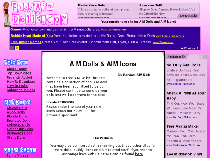 www.freeaimdolls.com