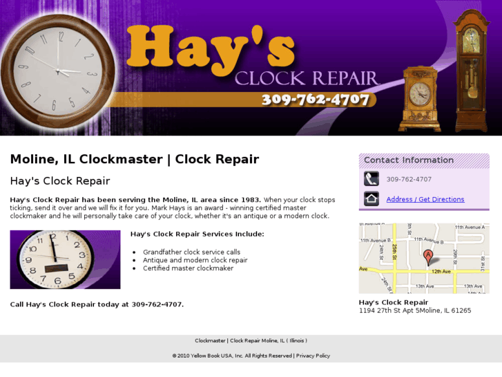 www.haysclockrepair.com