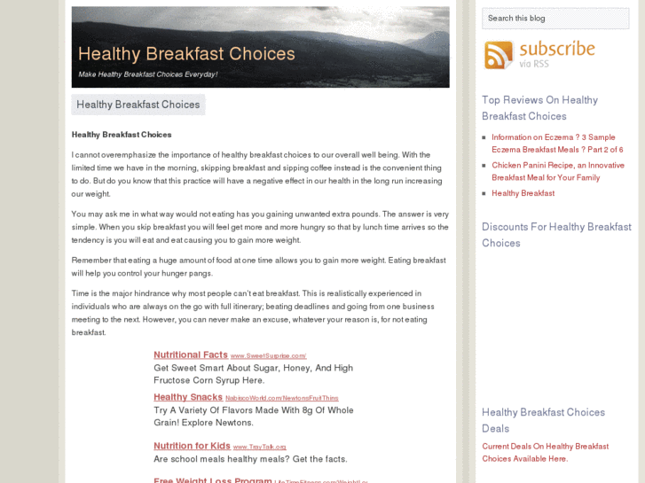 www.healthybreakfastchoices.net