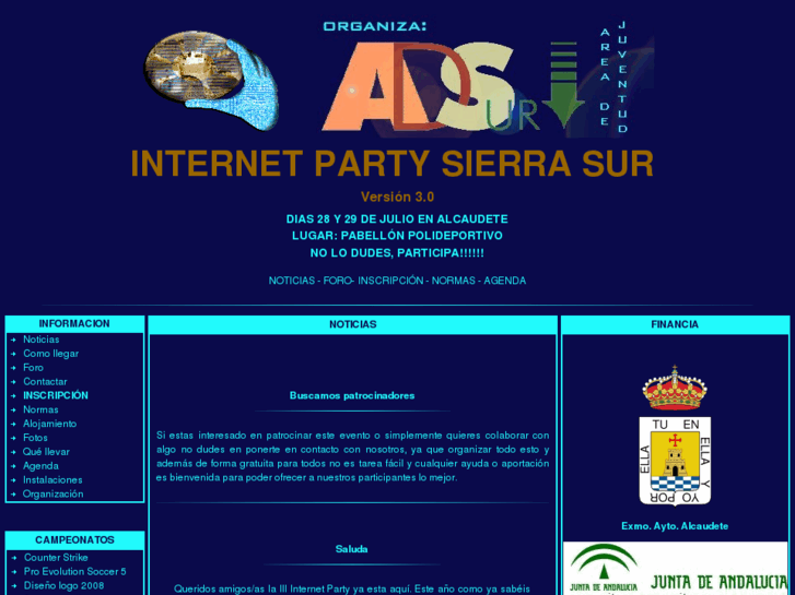 www.partysierrasur.com