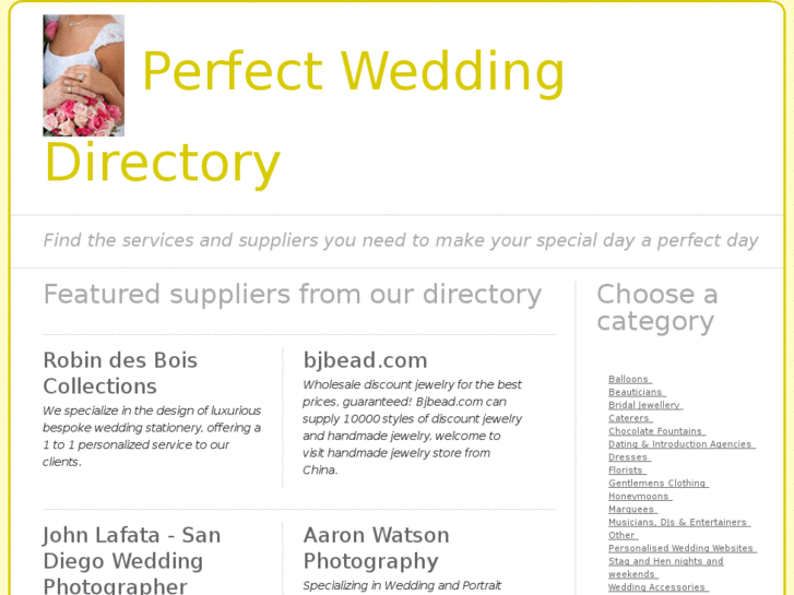 www.perfectweddingdirectory.info