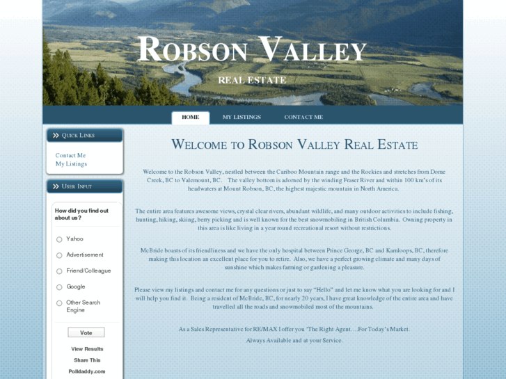 www.robsonvalleyrealestate.ca