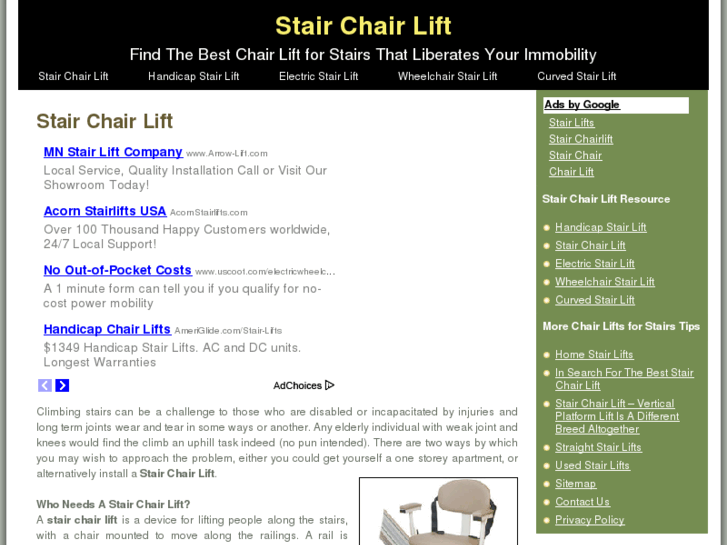 www.stairchairliftguide.org