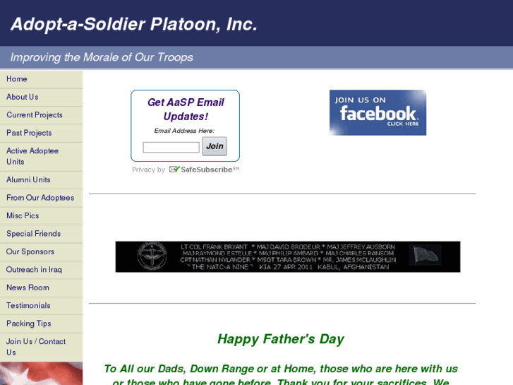 www.adoptasoldierplatoon.org