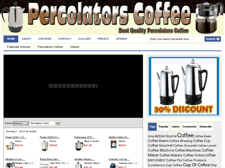 www.percolatorscoffee.com