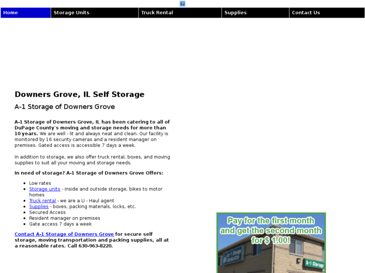 www.a1storagedownersgrove.biz