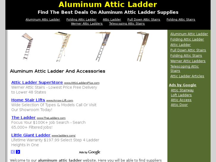 www.aluminumatticladder.com