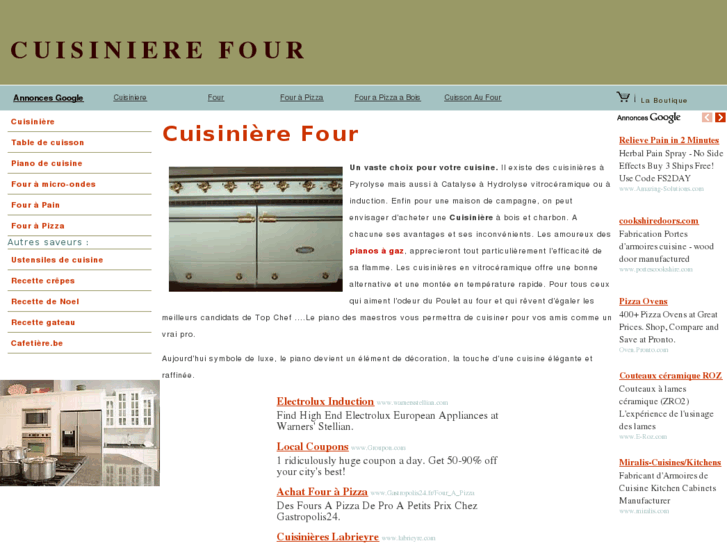 www.cuisiniere-four.fr