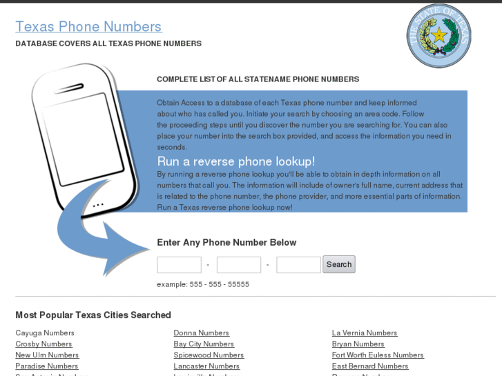 www.texasphonenumber.org