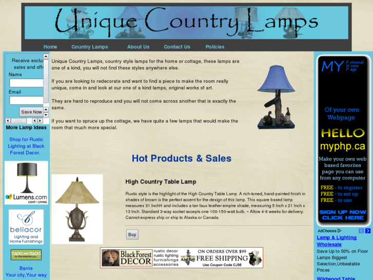 www.uniquecountrylamps.com