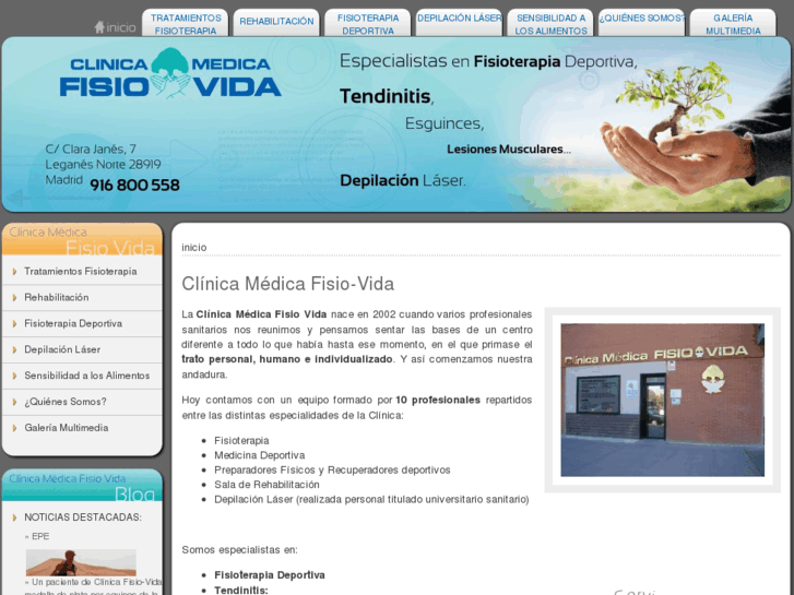 www.clinicafisiovida.com