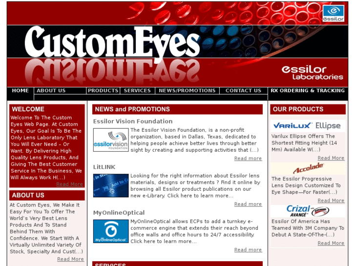 www.customeyesoptical.com