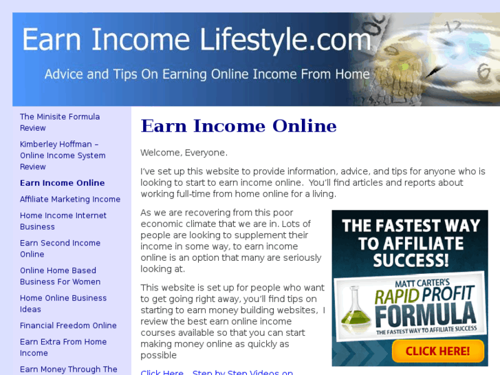 www.earnincomelifestyle.com