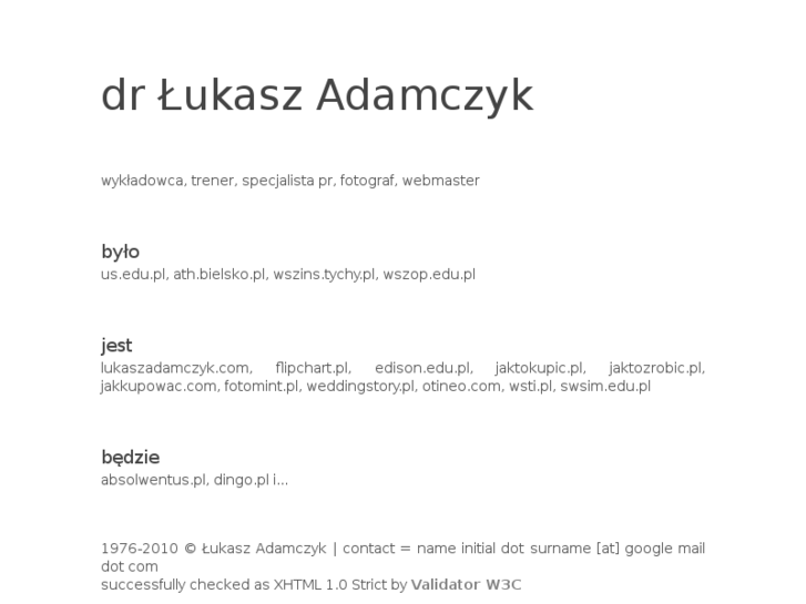 www.lukaszadamczyk.com