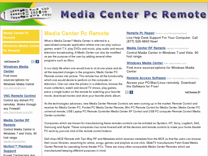 www.mediacenterpcremote.com