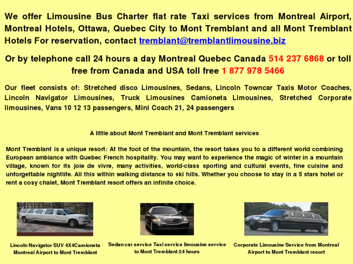 www.tremblantlimousine.biz