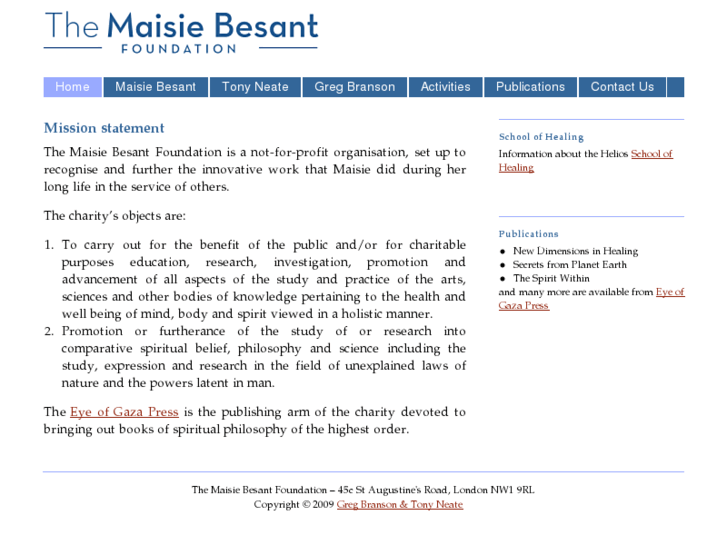 www.maisiebesant.org