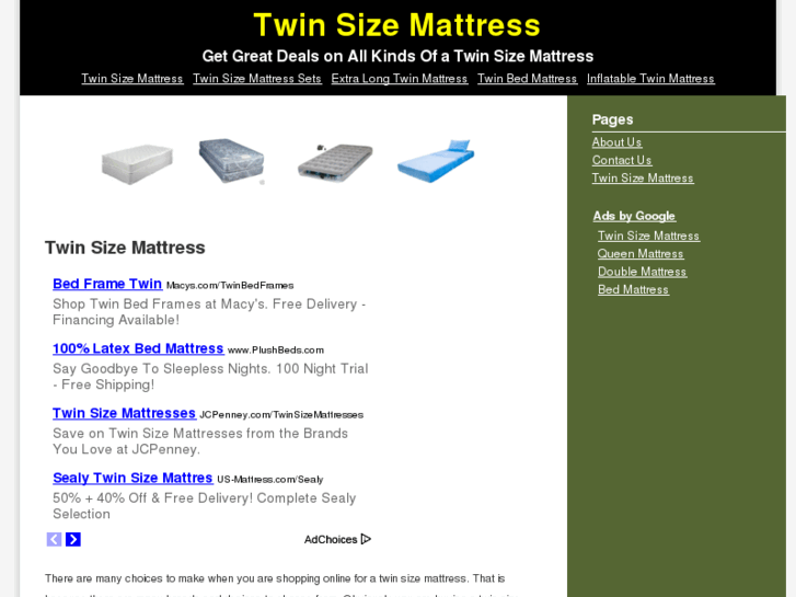 www.twinsizemattress.org