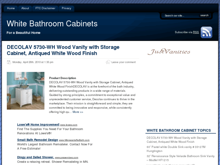 www.whitebathroomcabinets.net