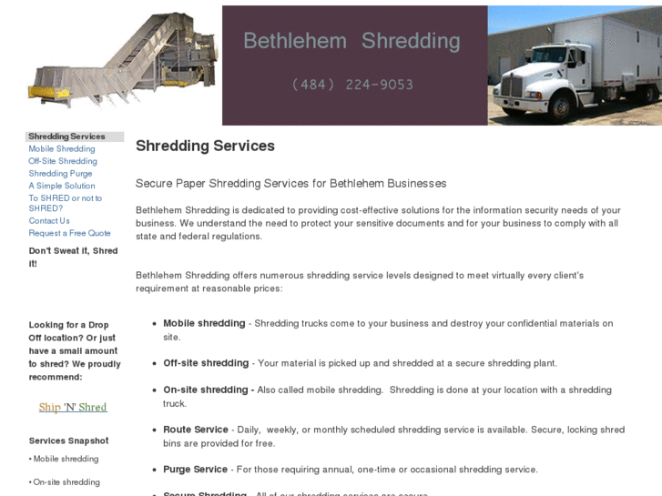 www.bethlehemshredding.com
